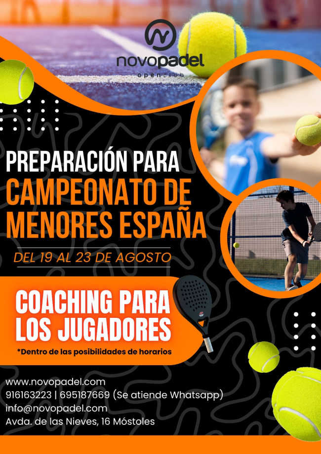 PREPARACION CAMPEONATO DE ESPAÑA MENORES