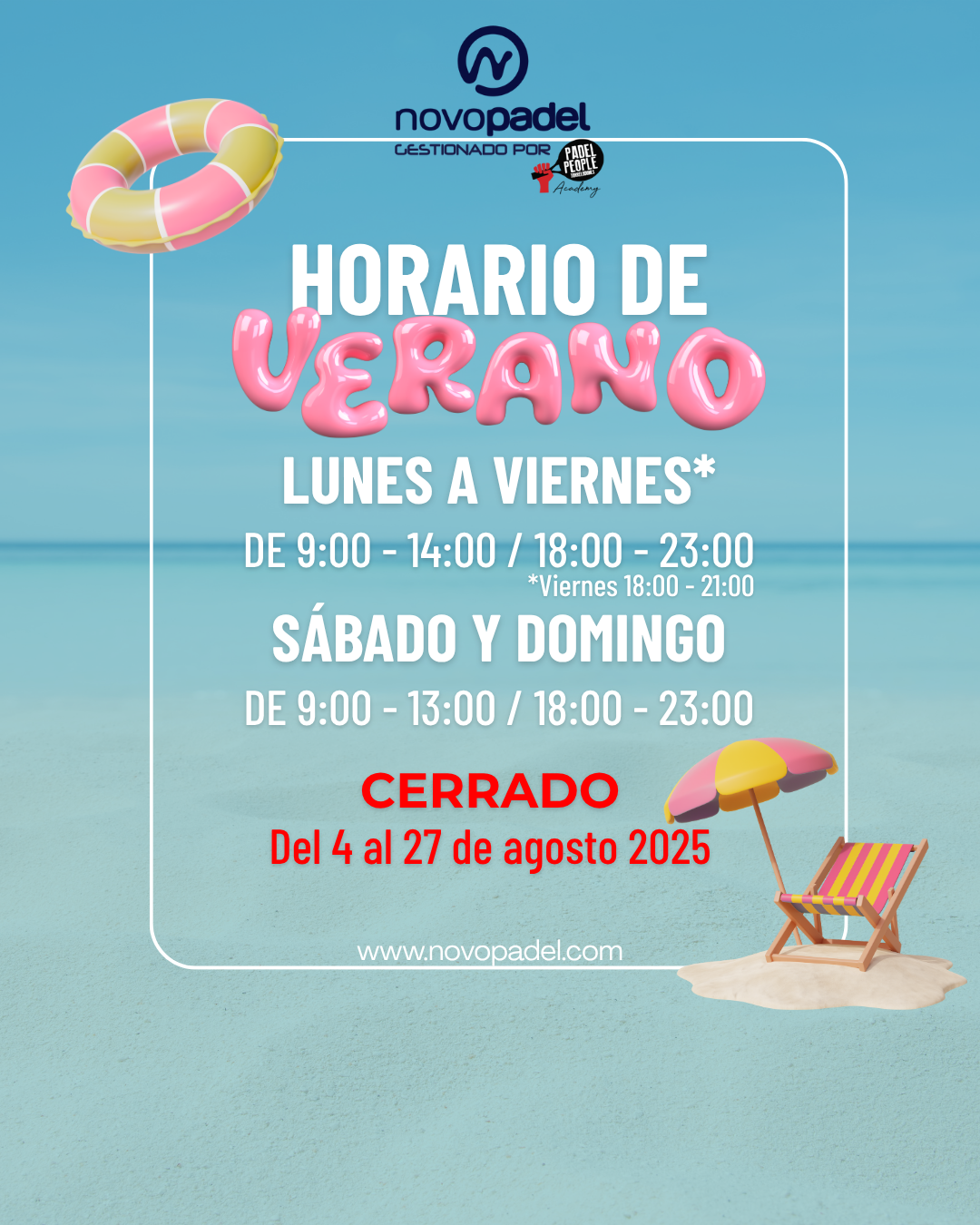 HORARIO NOVO AGOSTO 25