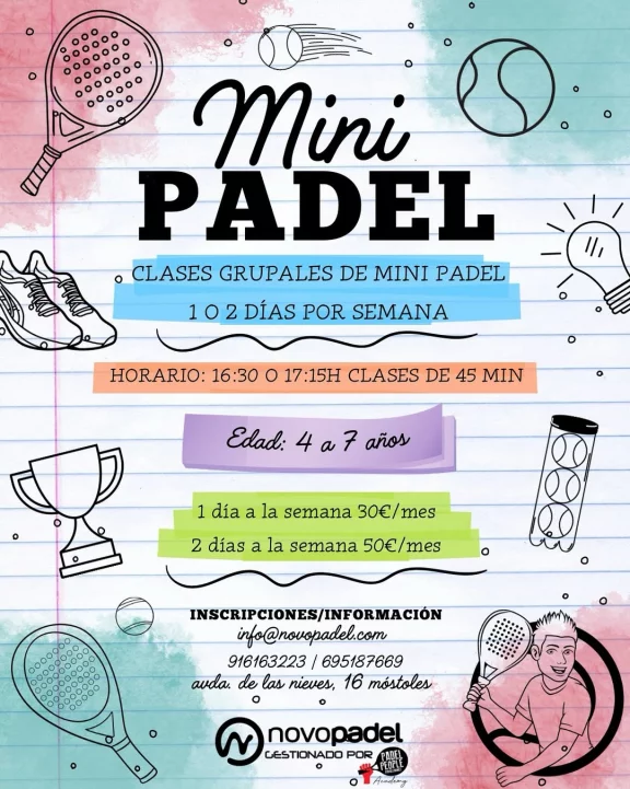 ESCUELA MINI PADEL 2025
